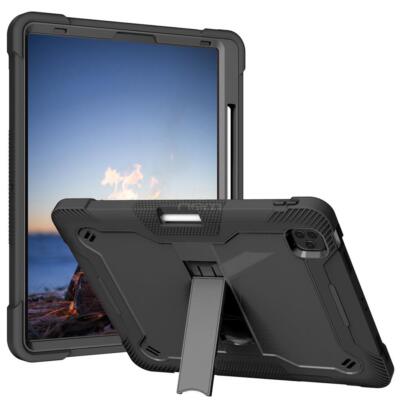 For iPad Pro 12.9'' 3/4/5 2020/2021 Shockproof Heavy Duty Armor Rubber Case Cover