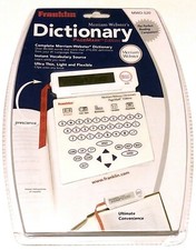 NEW - FRANKLIN MWD-520 MERRIAM WEBSTER ELECTRONIC ULTRA THIN PAGEMARK DICTIONARY