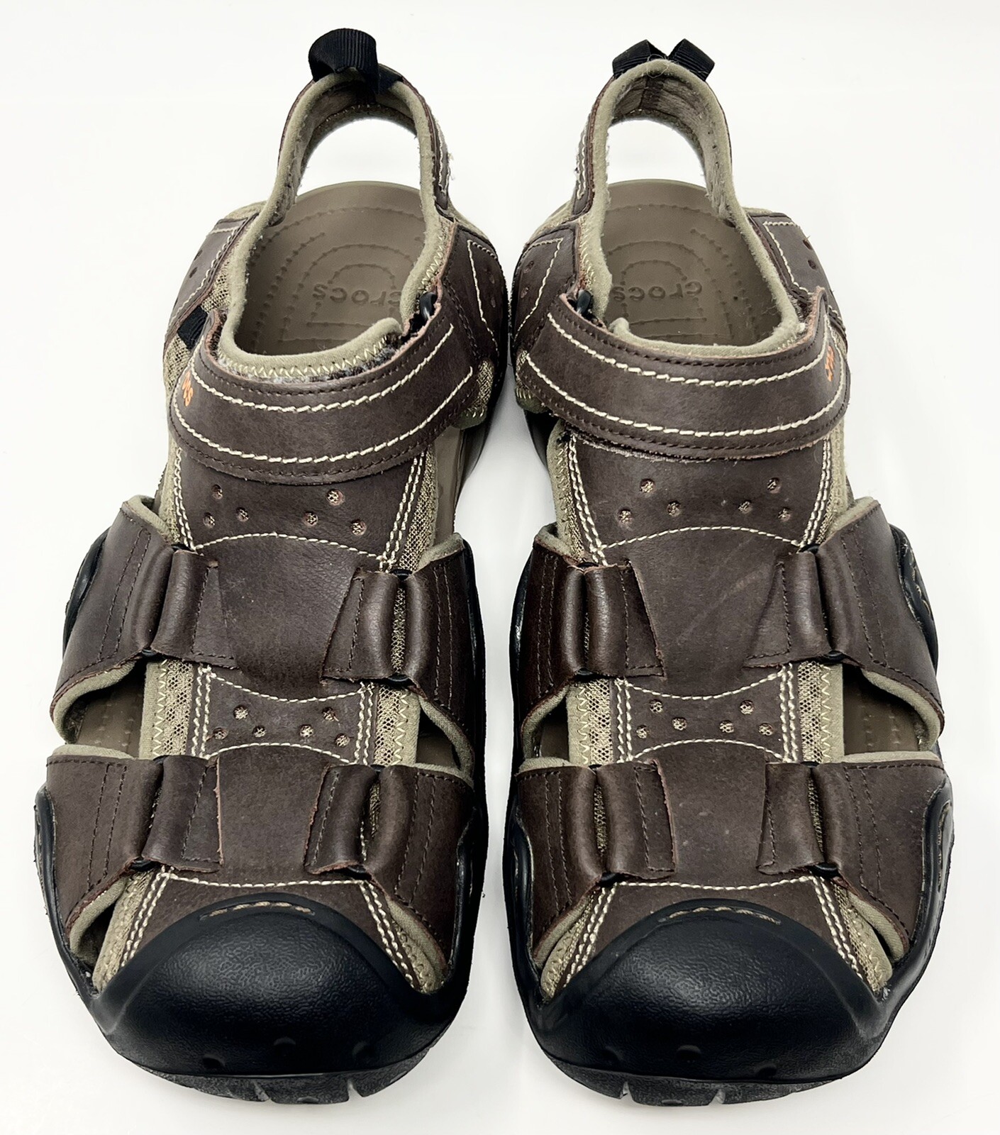 Crocs Swiftwater Leather Fisherman 