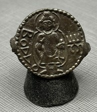 Collectible Ancient Kushan Empire BODDO Buddha bronze Coin Of King Kanishka l