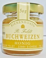 Buchweizen Honig 100% Naturreiner Bienenhonig KräFtig Cremig Dunkel Im 50G Glas