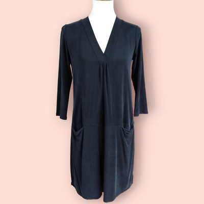 Dolan Left Coast Tunic Dress Size Small Black Silky Cupro Pockets Loose FIt | eBay Dolan Left Coast Tunic Dress Size Small Black Silky Cupro Pockets Loose FIt | eBay