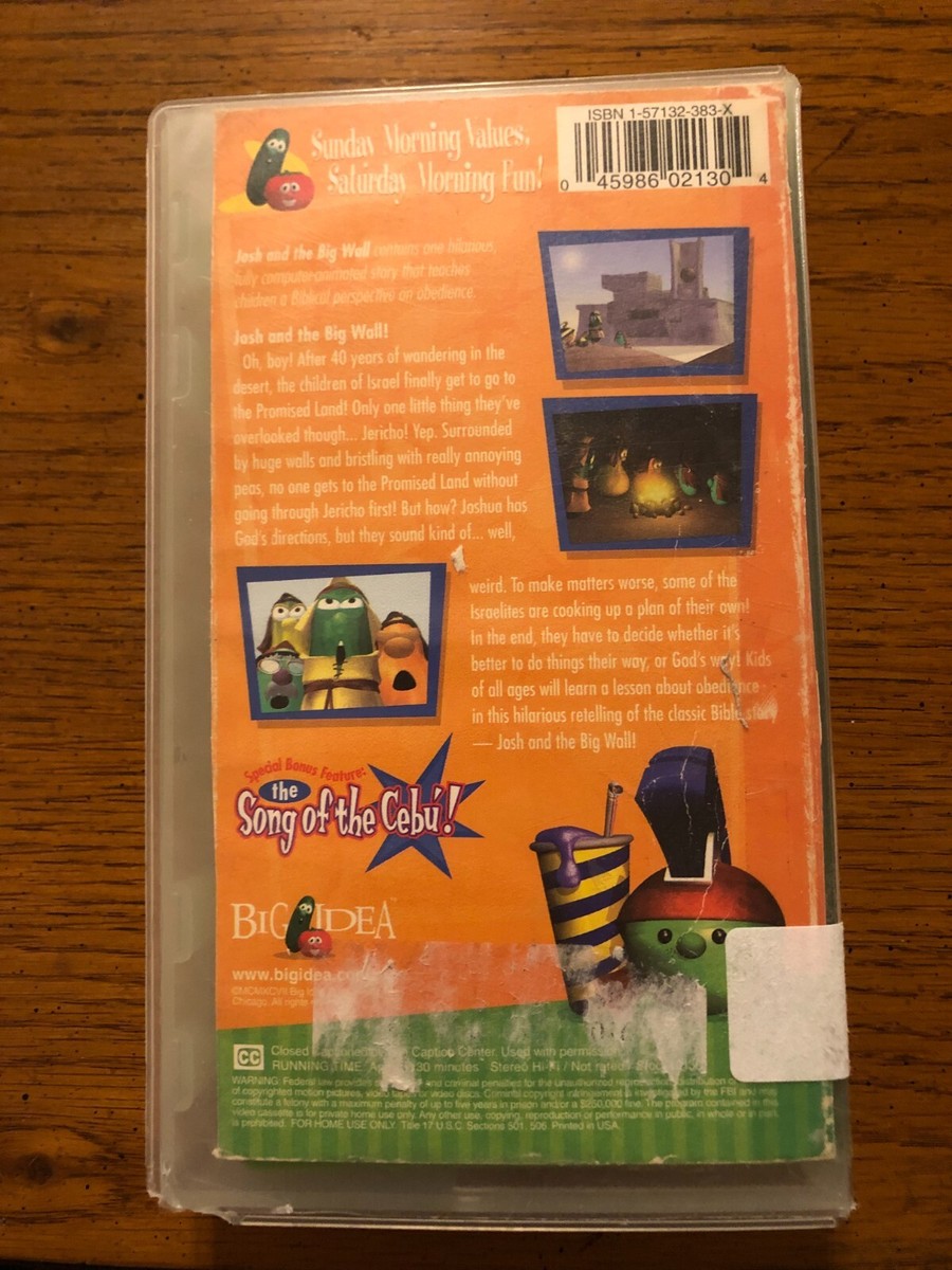 VeggieTales - Josh And The Big Wall ( VHS ) | eBay