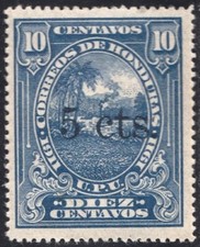 Honduras 127 Timbres De 1911 Paysage Hondurien UPU Sans Gomme