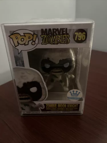 Funko Pop! Vinilo: Marvel - Zombie Moon Knight - Funko Web (FW) (Exclusivo) #796