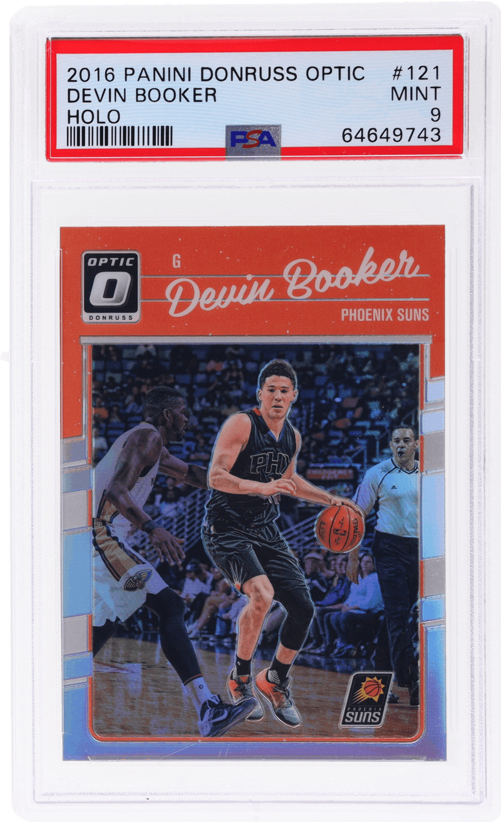 2016 Donruss Optic Devin Booker Holo #121 PSA 9