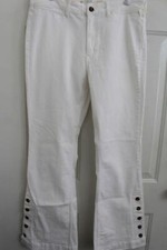 PILCRO AND THE LETTERPRESS Anthropologie Sz 32 Bright White High-Rise Boot PANTS