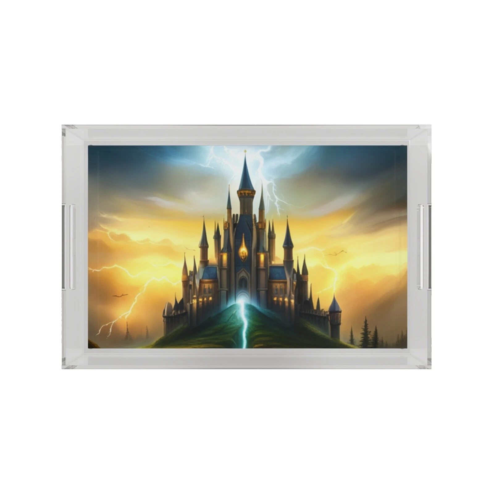 Акриловые сервировочные подносы