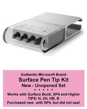 Authentic MICROSOFT SURFACE PEN TIP NIB SET of 4: H 2H B HB NEW - Unopened Box