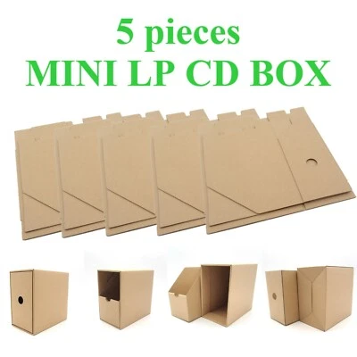 5 pieces set!! PAPER SLEEVE BOX / CARDBOARD STORAGE BOX for MINI LP CD - Photo 1/4