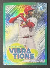 2022 Bowman Chrome Virtuosic Vibrations Green Refractors #VV13 Jordan Walker /99