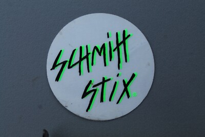 Schmitt Stix Skateboards Neon Green 80s Clear Z69B Vintage