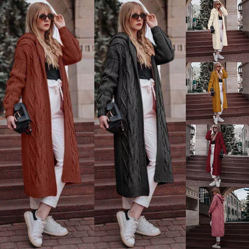 Oversized hooded cardigan sweater new arrivals