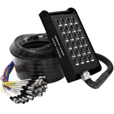 SAEM-16x8x50 - 16 Channel XLR Color Coded Snake Cable - 50 Feet