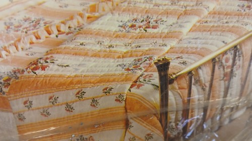 1 Burlington Twin Flat Sheet Coral-Cream Floral 70% Fortrel Poly 30% Combed Cot - Picture 14 of 19