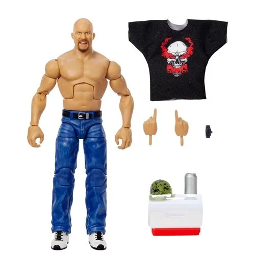 WWE Netflix RAW Elite Collection Top Picks 2025 Stone Cold Steve Austin Figure - Picture 5 of 5