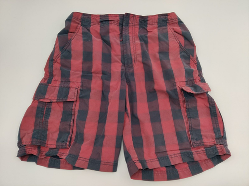 LL Bean Shorts Mens Size 32W Short Plaid Swim Trunks VTG 90s Red Black - 第 1/11 張圖片