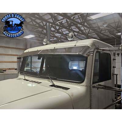 Rollin low Freightliner visor ''timeless'' (with bead roll) 9''x5'' reverse bowtie 3