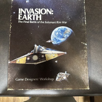 INVASION EARTH GAME DESIGNERS SCI-FI GAME TRAVELLER COMPLETE 1981 RETRO VINTAGE