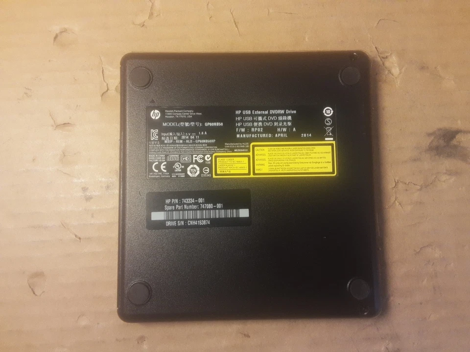 HP External USB DVDRW Drive MODEL: GPG0N850 - Image 4 of 4