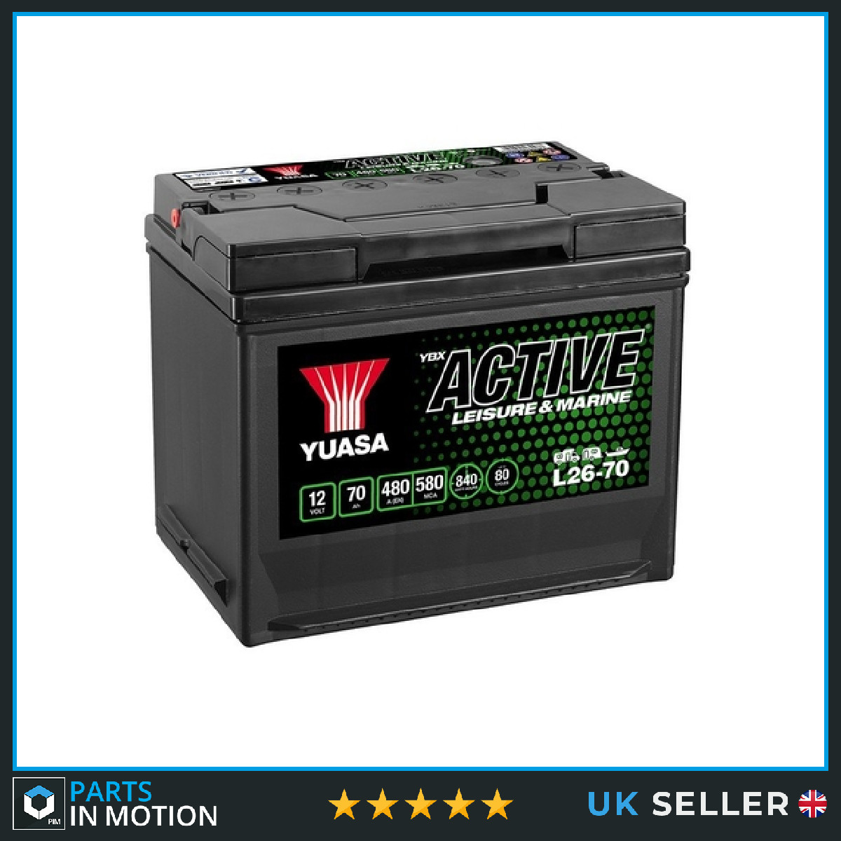 Yuasa L26-70 Leisure Battery 12V 70Ah 3Yr Wty For Horsebox Living Quarters Spec - Image 27