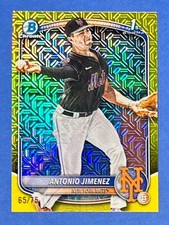 ANTONIO JIMENEZ 2025 Bowman Draft CHROME MOJO YELLOW #BDC-56  /75