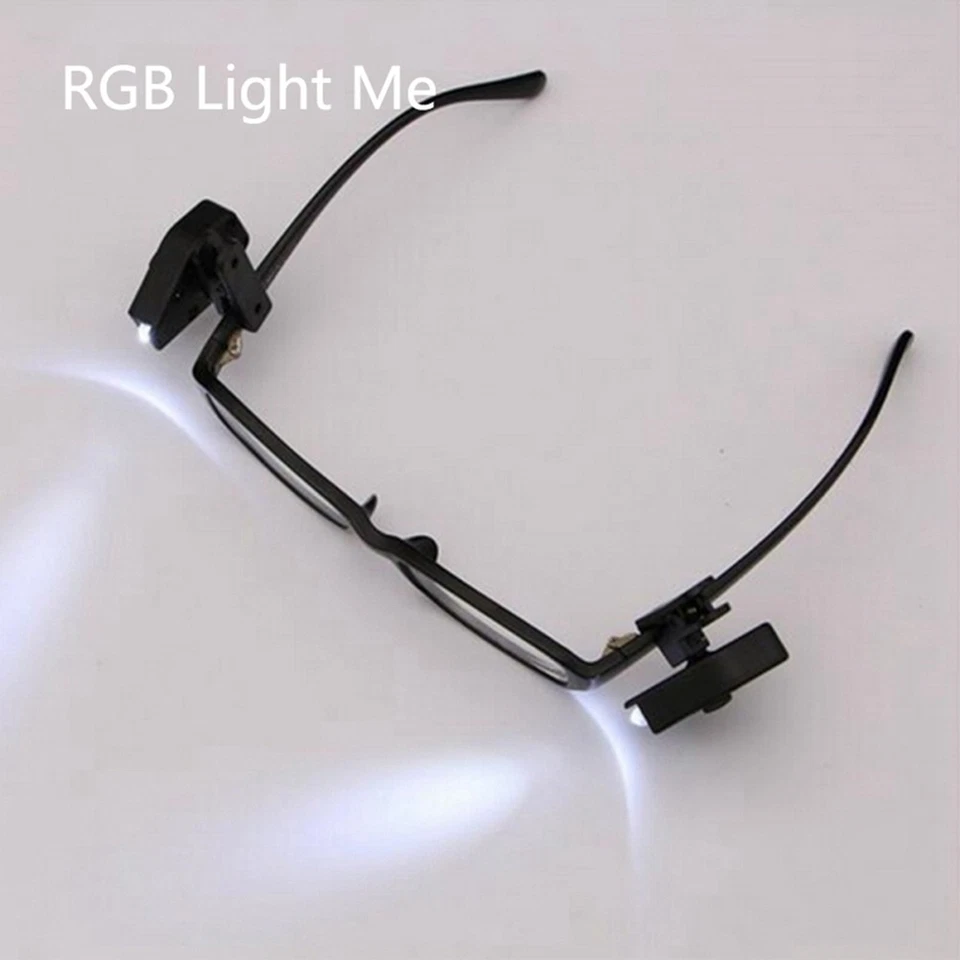 2Pcs/Lot Reading Lights Portable Flexible Eyeglass Clip Book Lights5563 - Image 4 of 4