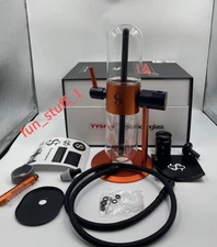 Black and orange Stüdenglass X Tyson Hookah