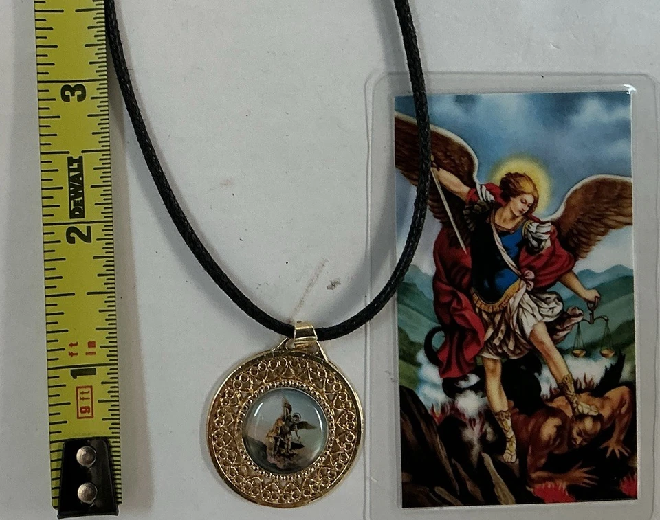 MEDALLA DE SAN MICHAEL, MEDALLA DE SAN MIGUEL ARCÁNGEL, MILAGROSA, FAVOR Foto 2 de 3