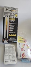 Estes E2X Bandit Boxed Flying Model Rocket Kit -New, opened but parts all sealed