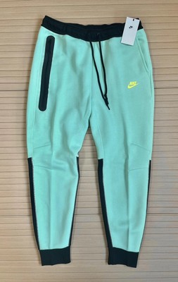 Nike Tech Fleece Joggers Tapered Two Tone Emerald Black Mens Large