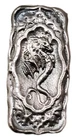 2.8 Oz Silver DRAGON Hand Poured Bar WITH Beautiful Artificial Tone.
