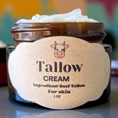 Whipped Tallow Lotion 1oz   All-Natural Moisturizer | Grass Fed, 1 oz