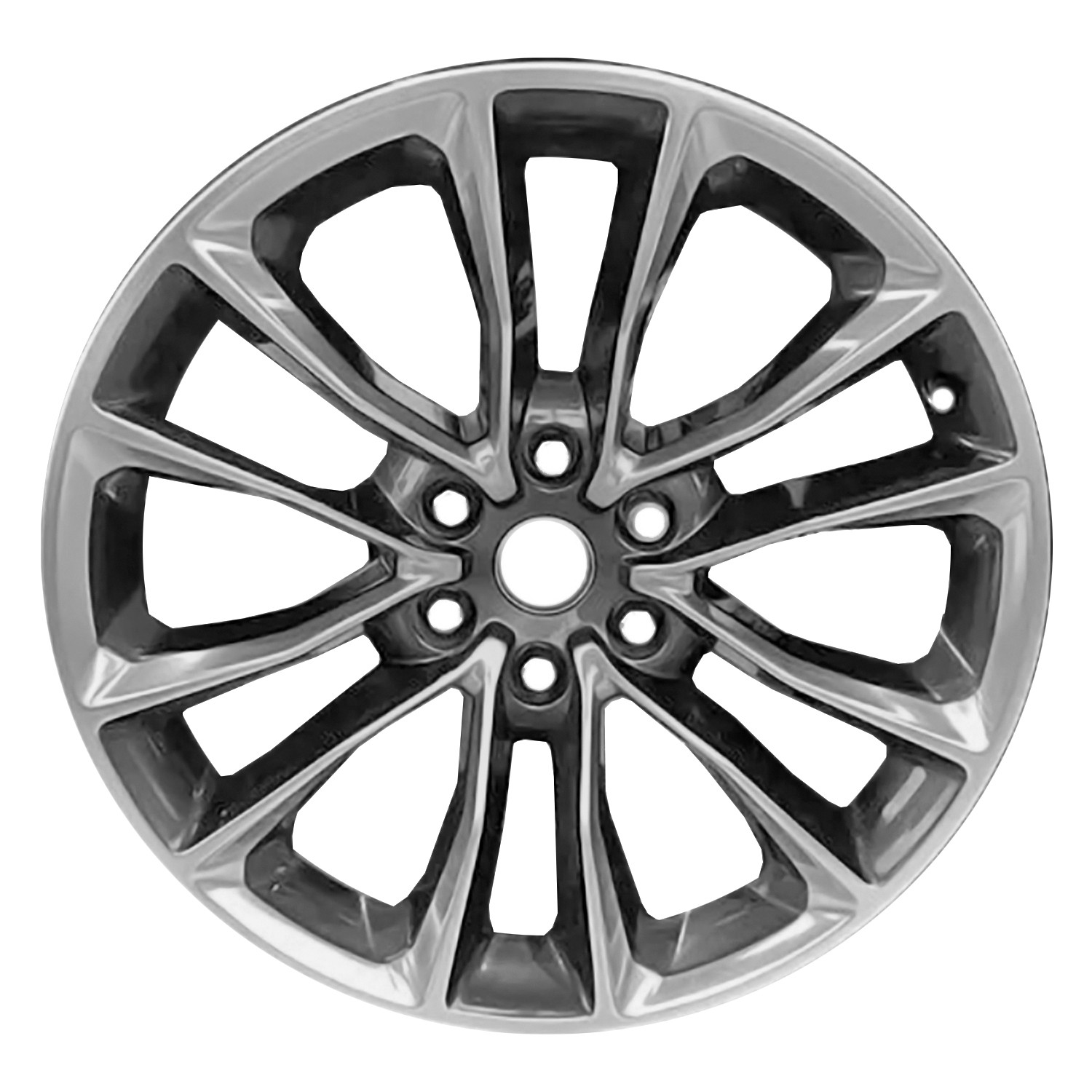 Refurbished 22x9 Polished Dark Charcoal Wheel fits 2022-2024 Wagoneer 560-95270