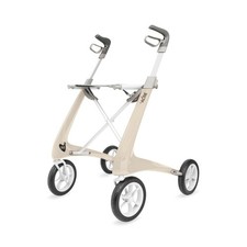 Byacre Carbon Ultralight Rollator Walker Oyster White Regular Track 1923TUP1