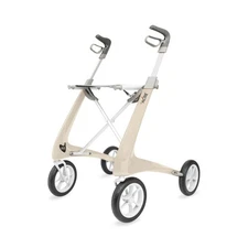 Byacre Carbon Ultralight Rollator Walker Oyster White *Regular Track*#1923TUP1