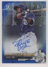 2017 Bowman Chrome Prospect Blue Mojo Refractor /150 Jorge Ona #CPA-JO Auto u6m