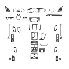 65Pcs Real Carbon Fiber Kits Whole Interior Trim Cover For Dodge Charger 2015-22