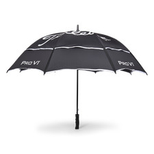 TITLEIST TOUR DOUBLE CANOPY UMBRELLA BLACK/WHITE