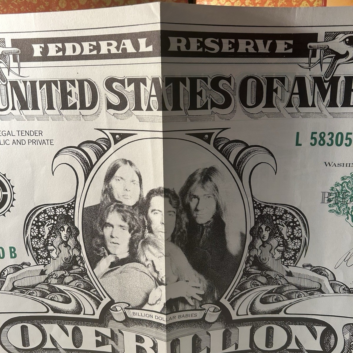 ALICE COOPER★Billion Dollar 専用 Alice Cooper Billion Dollar Babies 1973 VG BS2685 Embossed Die-cut