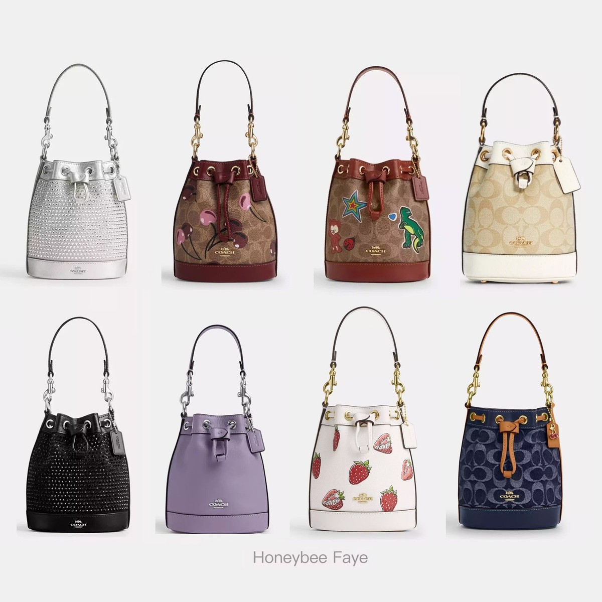 NWT Coach Mini Bucket Bag In Signature Canvas CR145/CW301/CX213 | eBay