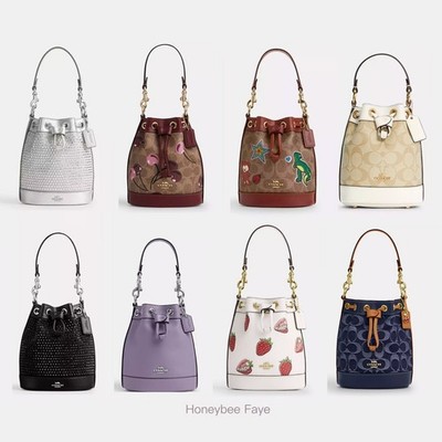 NWT Coach Mini Bucket Bag In Signature Canvas CR145/CW301/CX213 | eBay