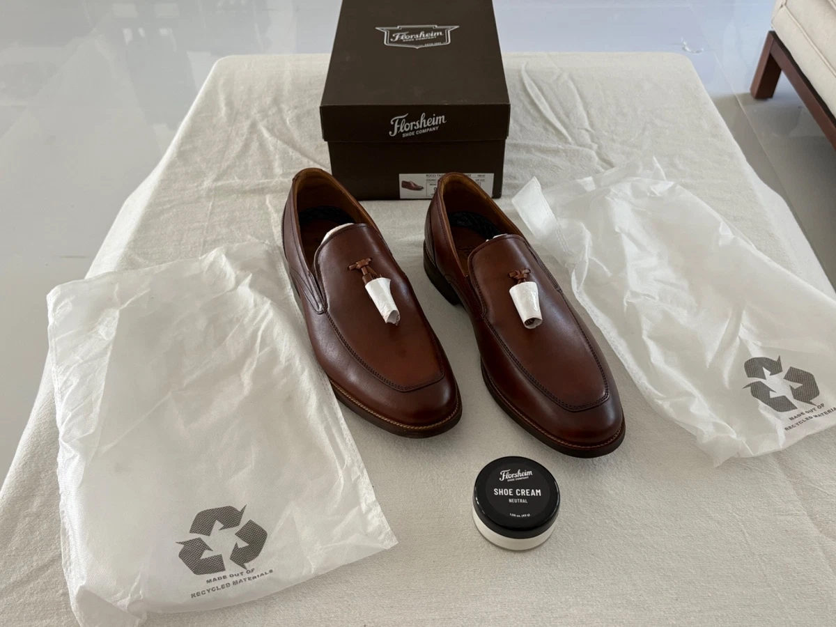 Florsheim Dash Mens Size 9.5W Brown Casual Classic Leather Wingtip Oxford Shoes Florsheim men main image 4