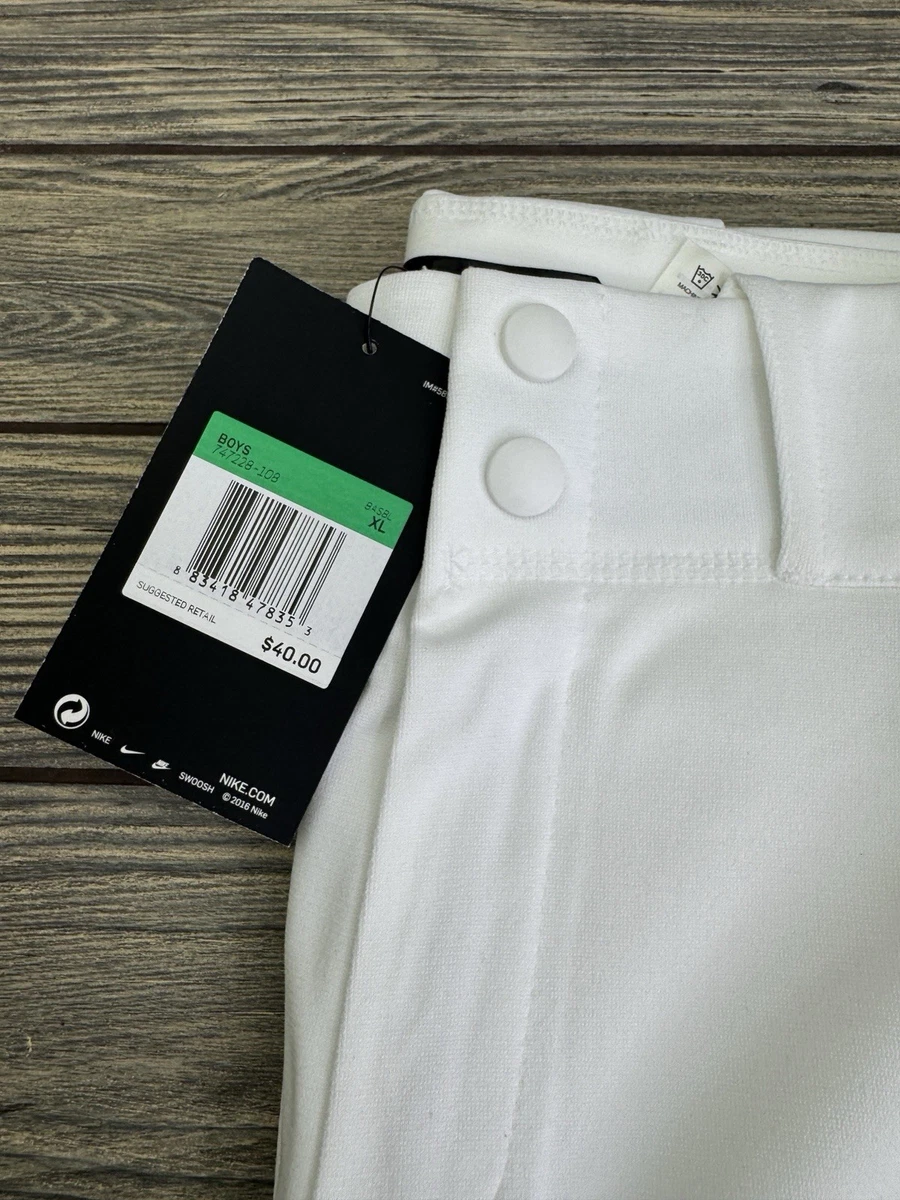 Nike Pro Vapor Baseballhose weiß/royal Paspel Jungen XL Softball 747228-108 40 $