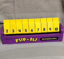 Lakeshore Flip-It Multiplication Mathematics Toy Yellow Purple for Ages 4-11