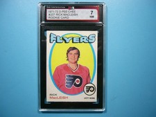 1971/72 O-PEE-CHEE NHL CARD #207 RICK MACLEISH ROOKIE RC KSA 7 NM SHARP!! OPC. rookie card picture