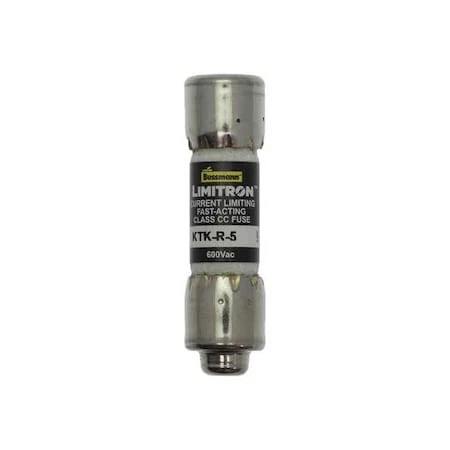Eaton Bussmann Ktk-R-5 Ul Class Fuse, Cc Class, Ktk-R Series, Fast-Acting, 5A,