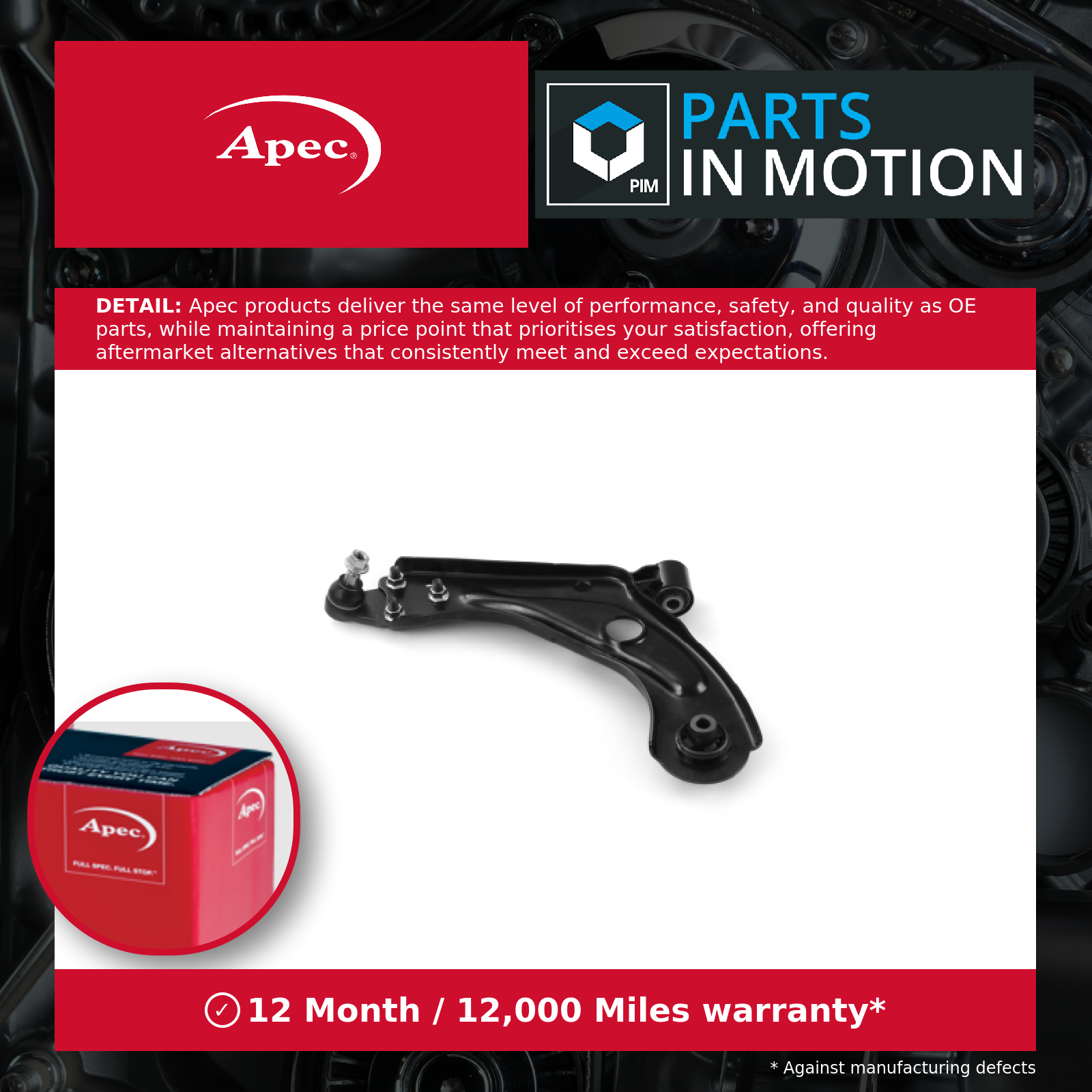 Wishbone / Suspension Arm fits PEUGEOT 308 Mk2 2.0D Front Lower, Left 13 to 21