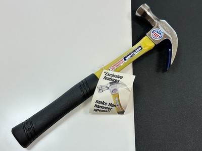  VAUGHAN USA Rare Yellow Fiberglass FS20 20oz Framers Hammer Curved Claw NOS