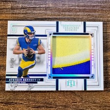 2023 National Treasures Stetson Bennett #TTR-SBT Tremendous Relic #05/25 Rams RC